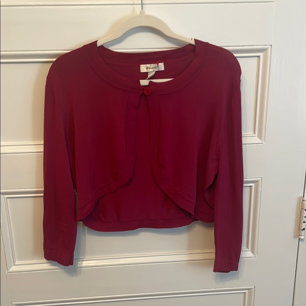 Dress Barn Red Blouse Elegant Top